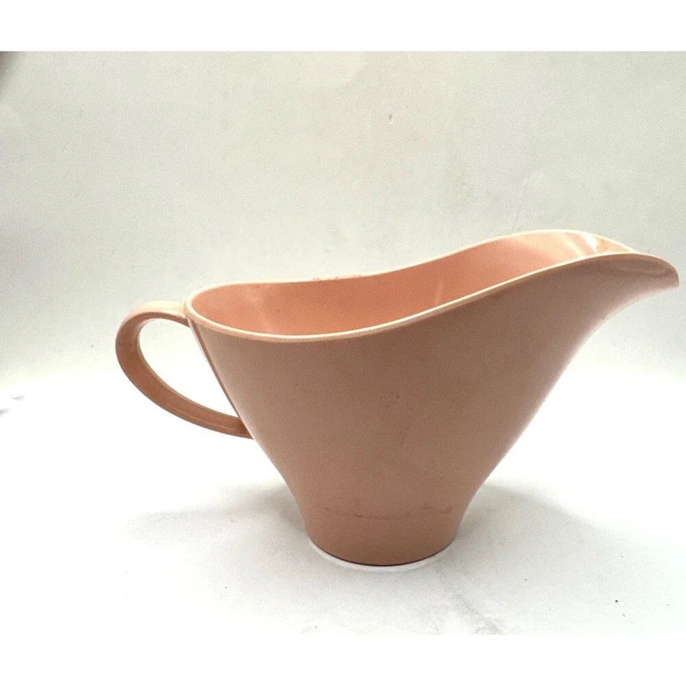 Retro Vintage Melmac Melamine Retro Pink Cream and Sugar Set 60's 70's